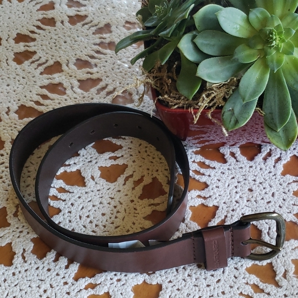 Carhartt S brown leather belt